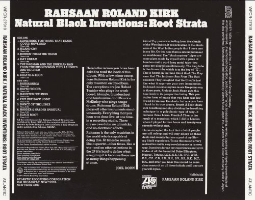 Rahsaan Roland Kirk - Natural Black Inventions: Root Strata (1971) [2014 Japan 24-bit Remaster]