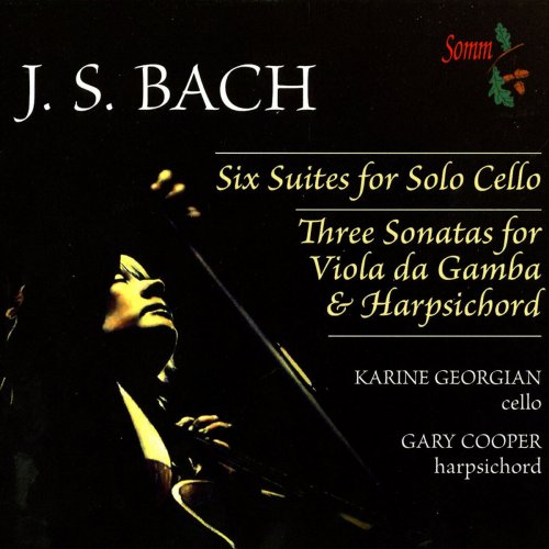 Karine Georgian - Bach: Cello Suites Nos. 1-6 & Viola da Gamba Sonatas (Arr. for Cello & Harpsichord) (2014)