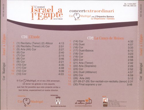 Cor Madrigal & Candi Escriva I Albroch - Handel: Israel A L'Egipte (Israel In Egypt) (2007)