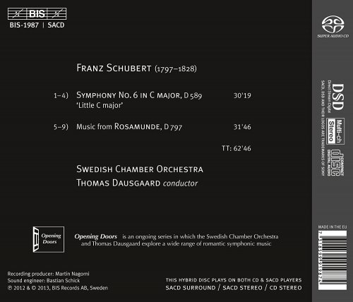 Swedish Chamber Orchestra, Thomas Dausgaard - Schubert: Symphony No. 6 - Rosamunde (2013) [Hi-Res]