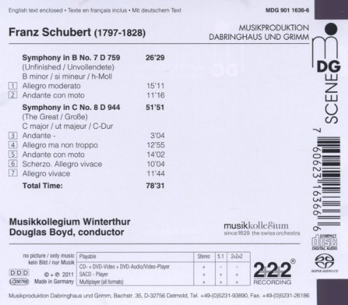 Swedish Chamber Orchestra, Thomas Dausgaard - Schubert: Symphonies Nos. 8 & 9 (2010) [Hi-Res]
