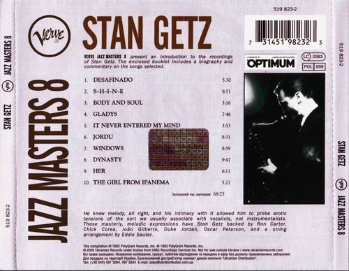 Stan Getz - Verve Jazz Masters 8 (1994)