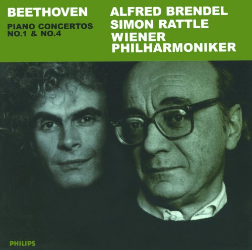 Alfred Brendel, Wiener Philharmoniker, Simon Rattle - Beethoven: Piano Concertos Nos. 1 & 4 (2001)