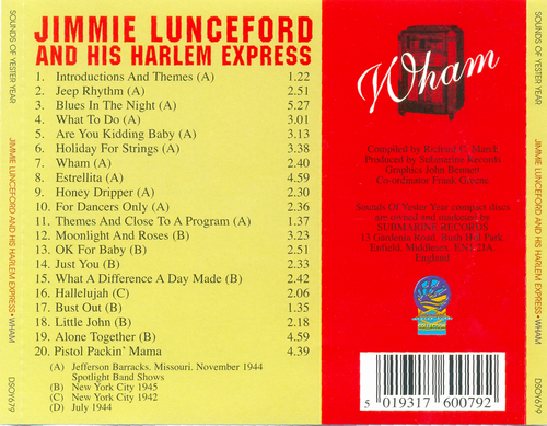 Jimmie Lunceford And His Harlem Express - Wham (2005)