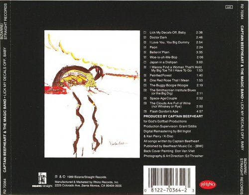 Captain Beefheart & The Magic Band - Lick My Decals Off, Baby (Reissue, Remastered) (1970/1989)