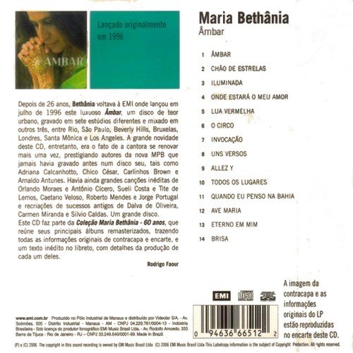 Maria Bethania - Ambar (1996)