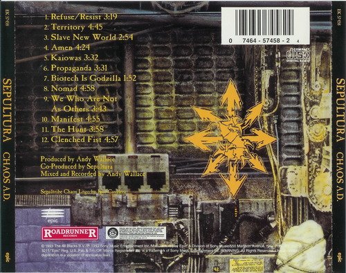 Sepultura - Chaos A.D. (1993) CD-Rip