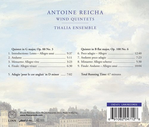 Thalia Ensemble - Reicha: Wind Quintets (2015) [Hi-Res]