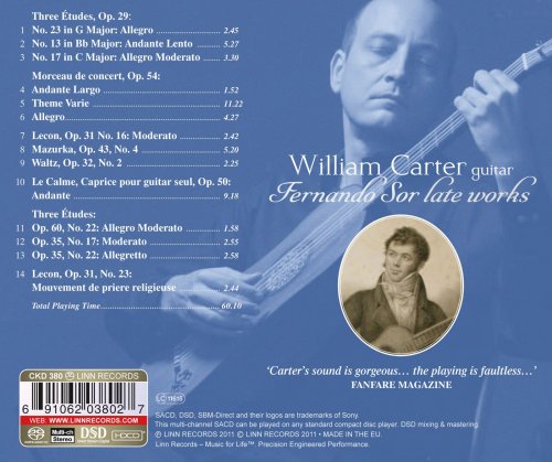 William Carter - Le calme: Fernando Sor Late Works (2011) [Hi-Res]