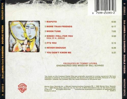 Bob James & David Sanborn - Double Vision (1986) CD Rip