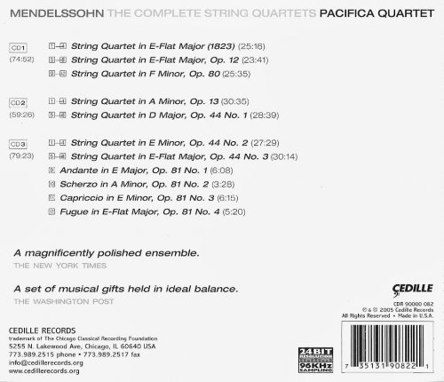 Pacifica Quartet - Mendelssohn: The Complete String Quartets (2005)