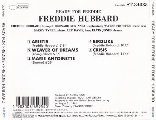 Freddie Hubbard - Ready For Freddie (1961) CD Rip