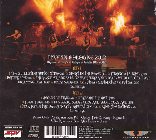 Axel Rudi Pell - Live on Fire: Circle of the Oath Tour 2012 (2013) CD-Rip