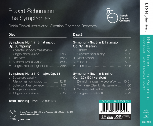 Robin Ticciati, Scottish Chamber Orchestra - Schumann: The Symphonies (2014) [Hi-Res]
