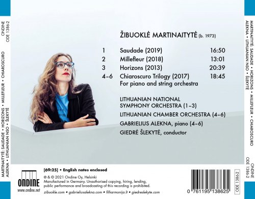 Lithuanian National Symphony Orchestra, Lithuanian Chamber Orchestra, Gabrielius Alekna & Giedrė Šlekytė Gabrielius Alekna - Saudade (2021) [Hi-Res]