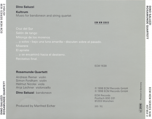 Dino Saluzzi & Rosamunde Quartett - Kultrum (1998)