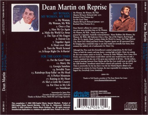 Dean Martin - My Woman, My Woman, My Wife / For The Good Times (2001)