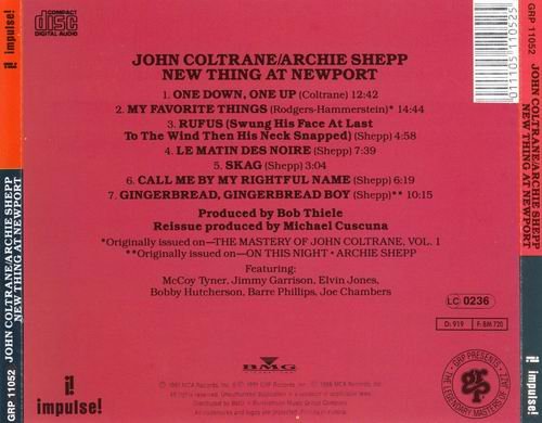 John Coltrane & Archie Shepp - New Thing at Newport (1991) CD Rip