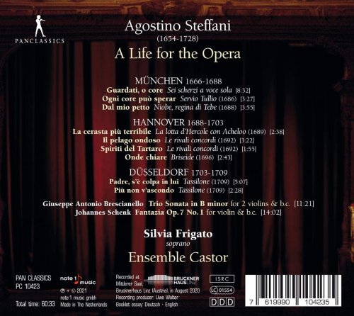 Silvia Frigato, Ensemble Castor - A Life for the Opera (2021)