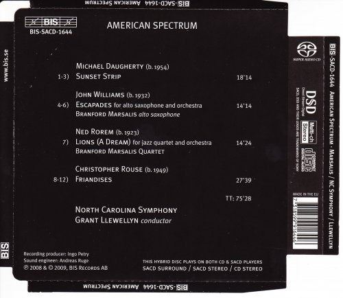 Branford Marsalis, Branford Marsalis Quartet, North Carolina Symphony, Grant Llewellyn - American Spectrum (2009) [SACD]