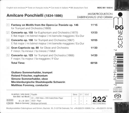 Giuliano Sommerhalder, Roland Fröscher, Simone Sommerhalder, Matthias Foremny - Amilcare Ponchielli: Concertos (2011)