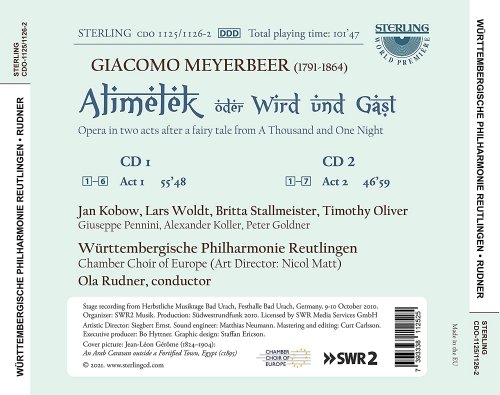 Württembergische Philharmonie Reutlingen & Ola Rudner - Meyerbeer: Alimelek (2021)