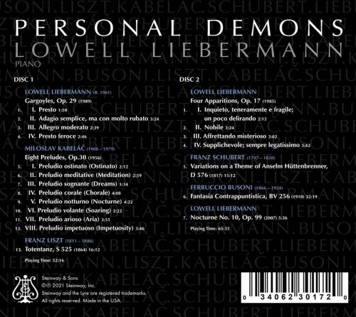 Lowell Liebermann - Personal Demons (2021)