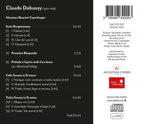 Messiaen Quartet Copenhagen - Claude Debussy (2020)