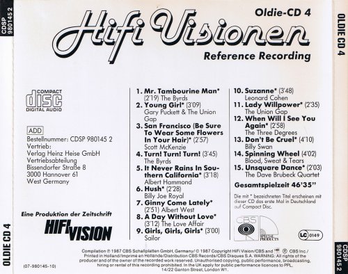 Various Artist - Hifi Visionen Oldie-CD 4 (Reference Recording) (1987)