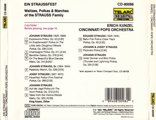 Cincinnati Pops Orchestra, Erich Kunzel - Ein Straussfest (1985)
