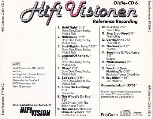 Various Artist - Hifi Visionen Oldie-CD 6 (Reference Recording) (1987)