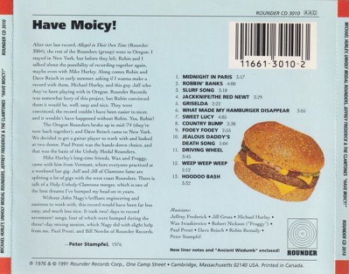 Michael Hurley, The Unholy Modal Rounders, Jeffrey Fredericks & The Clamtones - Have Moicy! (Reissue) (1976/1991)