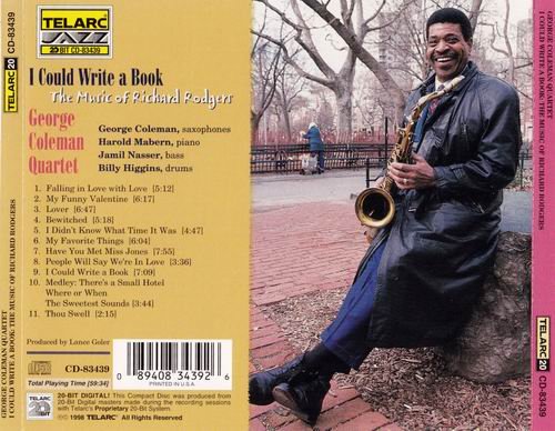 George Coleman Quartet - I Could Write A Book: The Music Of Richard Rogers (1998)