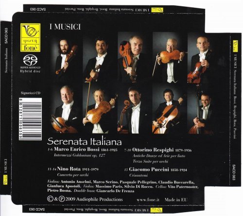 I Musici - Serenata Italiana Bossi, Respighi, Nino Rota, Giacomo Puccini (2009) [SACD]