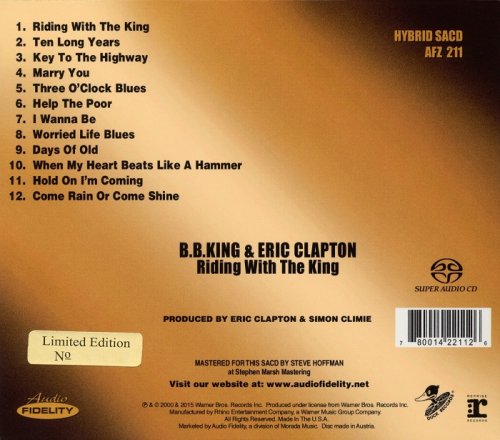 B.B. King & Eric Clapton - Riding With The King (2000) [2015]