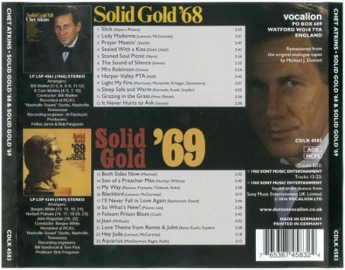 Chet Atkins - Solid Gold '68 & Solid Gold '69 (Reissue, Remastered) (2016)