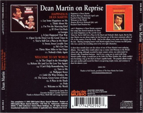 Dean Martin - Happiness Is Dean Martin / Welcome To My World (2002)