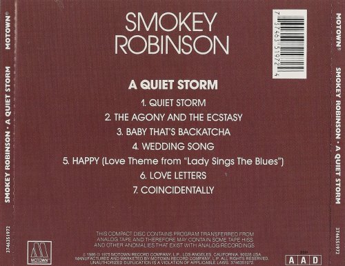 Smokey Robinson - A Quiet Storm (1975/1986)