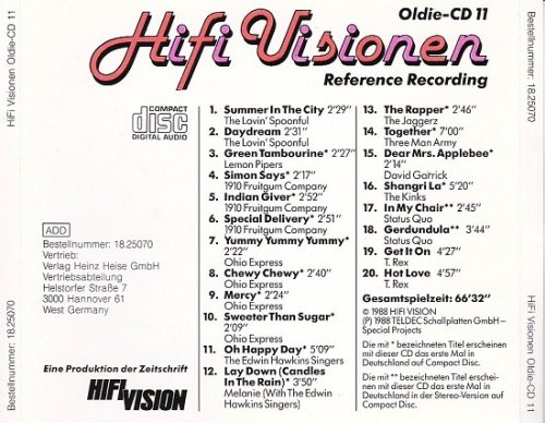 Various Artist - Hifi Visionen Oldie-CD 11 (Reference Recording) (Remastered) (1988)