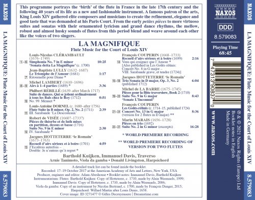 Barthold Kuijken, Immanuel Davis, Traverso, Arnie Tanimoto, Donald Livingston - La magnifique (2021) [Hi-Res]