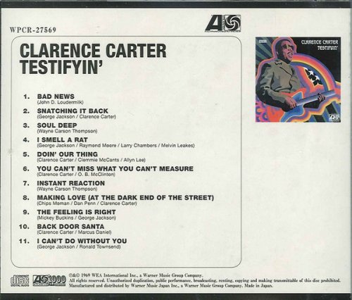 Clarence Carter - Testifyin' (1969) [2014 Atlantic 1000 R&B Best Collection]