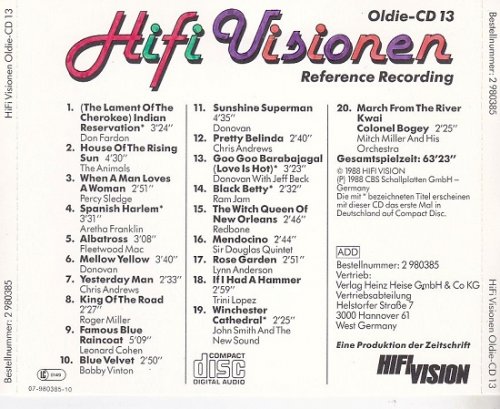 Various Artist - Hifi Visionen Oldie-CD 13 (Reference Recording) (Remastered) (1988)