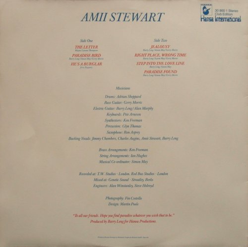 Amii Stewart - Paradise Bird (1979) LP