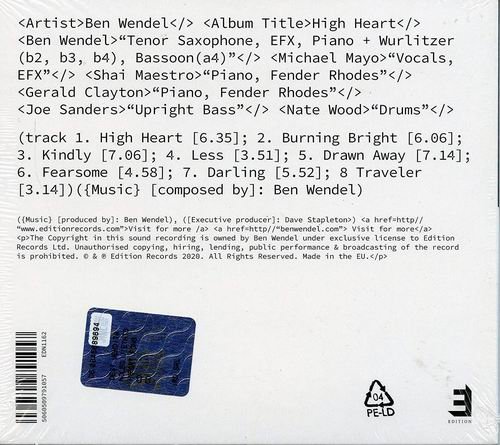 Ben Wendel - High Heart (2020) CD Rip