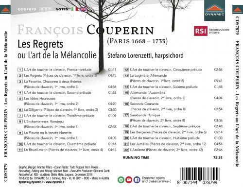 Stefano Lorenzetti - Couperin: Les Regrets ou L'art de la Mélancolie (2021) [Hi-Res]
