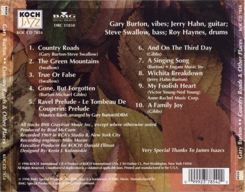 Gary Burton - Country Roads & Other Places (1969) [1998]