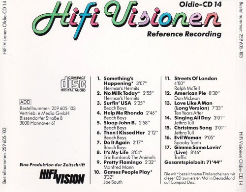 Various Artist - Hifi Visionen Oldie-CD 14 (Reference Recording) (Remastered) (1989)