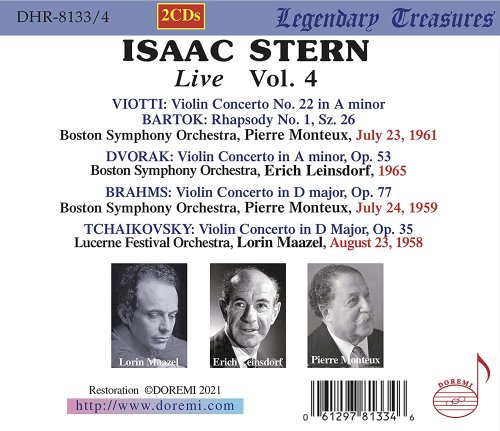 Isaac Stern - Isaac Stern, Vol. 4 (Live) (2021)