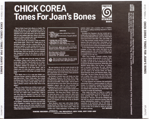 Chick Corea - Tones for Joan's Bones (2012)