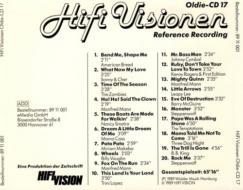 Various Artist - Hifi Visionen Oldie-CD 17 (Reference Recording) (Remastered) (1989)